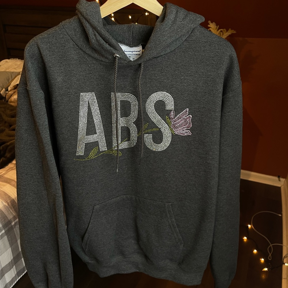 Champion hoodie.